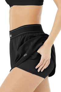 Alo Yoga XS Match Point Tennis Skirt - Black