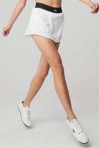Alo Yoga XXS Match Point Tennis Skirt - White