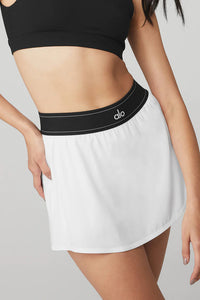 Alo Yoga SMALL Match Point Tennis Skirt - White