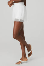 Load image into Gallery viewer, Alo Yoga SMALL Mesh Flirty Tennis Skirt - White
