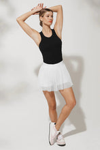 Load image into Gallery viewer, Alo Yoga SMALL Mesh Flirty Tennis Skirt - White

