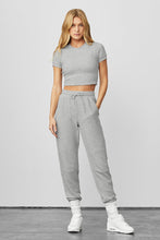 Load image into Gallery viewer, Alo Yoga XS Micro Waffle Fireside Sweatpant - Dove Grey Heather
