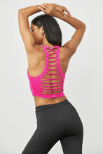 Load image into Gallery viewer, Alo Yoga SMALL Movement Bra - Neon Pink
