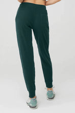 Load image into Gallery viewer, Alo Yoga SMALL Muse Sweatpant - Midnight Green
