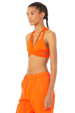 Load image into Gallery viewer, Alo Yoga SMALL Nadi Bra - Tangerine
