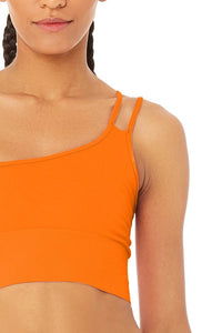 Alo Yoga XS Offset Bralette - Tangerine