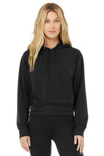 Load image into Gallery viewer, Alo Yoga XS Open Back Hoodie - Black

