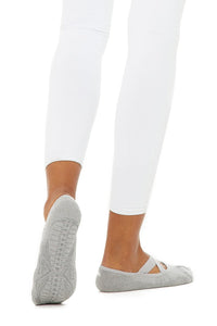 Alo Yoga S/M Pivot Barre Sock - Dove Grey Heather