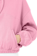 Load image into Gallery viewer, Alo Yoga SMALL Refresh Stadium Half Zip Hoodie - Parisian Pink
