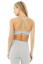 Load image into Gallery viewer, Alo Yoga XS Ribbed Blissful Bra - Dove Grey Heather

