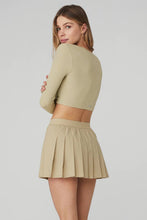 Load image into Gallery viewer, Alo Yoga XS Ribbed Cinch Cropped Long Sleeve - California Sand
