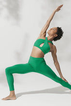 Load image into Gallery viewer, Alo Yoga XS Ribbed Destination Bra - Green Emerald
