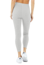 Load image into Gallery viewer, Alo Yoga XS Ribbed High-Waist 7/8 Blissful Legging - Dove Grey Heather
