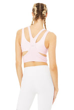 Load image into Gallery viewer, Alo Yoga SMALL Trackie Bra - Soft Pink
