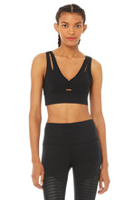 Load image into Gallery viewer, Alo Yoga XS United Long Bra - Black
