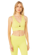 Load image into Gallery viewer, Alo Yoga XS United Long Bra - Shock Yellow
