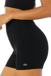 Alo Yoga XS 4'' Vapor High-Waist Fierce Short - Black