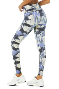 Alo Yoga XS Vapor High-Waist Graffiti Tie Dye Legging - Multi