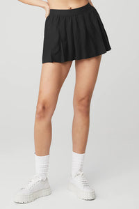 Alo Yoga SMALL Varsity Tennis Skirt - Black