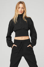 Load image into Gallery viewer, Alo Yoga XS Vixen Fleece 1/4 Zip - Black
