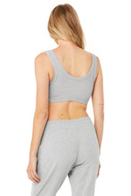 Load image into Gallery viewer, Alo Yoga XS Wellness Bra  - Dove Grey Heather
