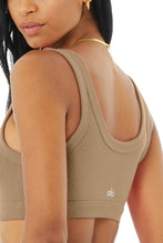 Load image into Gallery viewer, Alo Yoga SMALL Wellness Bra - Gravel
