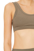 Load image into Gallery viewer, Alo Yoga SMALL Wellness Bra  - Olive Branch
