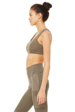 Load image into Gallery viewer, Alo Yoga XS Wellness Bra  - Olive Branch

