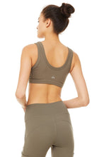 Load image into Gallery viewer, Alo Yoga XS Wellness Bra  - Olive Branch
