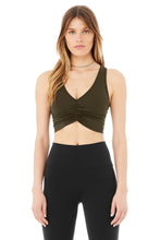 Load image into Gallery viewer, Alo Yoga XS Wild Thing Bra  - Dark Olive
