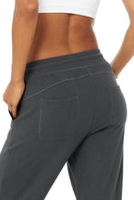 Load image into Gallery viewer, Alo Yoga SMALL Soho Sweatpant - Anthracite
