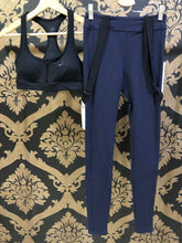 Load image into Gallery viewer, Alo Yoga SMALL High-Waist Alphine Suspender - Dark Navy/Black
