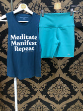 Load image into Gallery viewer, Spiritual Gangster SMALL Meditate Muscle Tank - Teal
