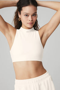 Alo Yoga SMALL Airlift Fuse Bra Tank - Ivory