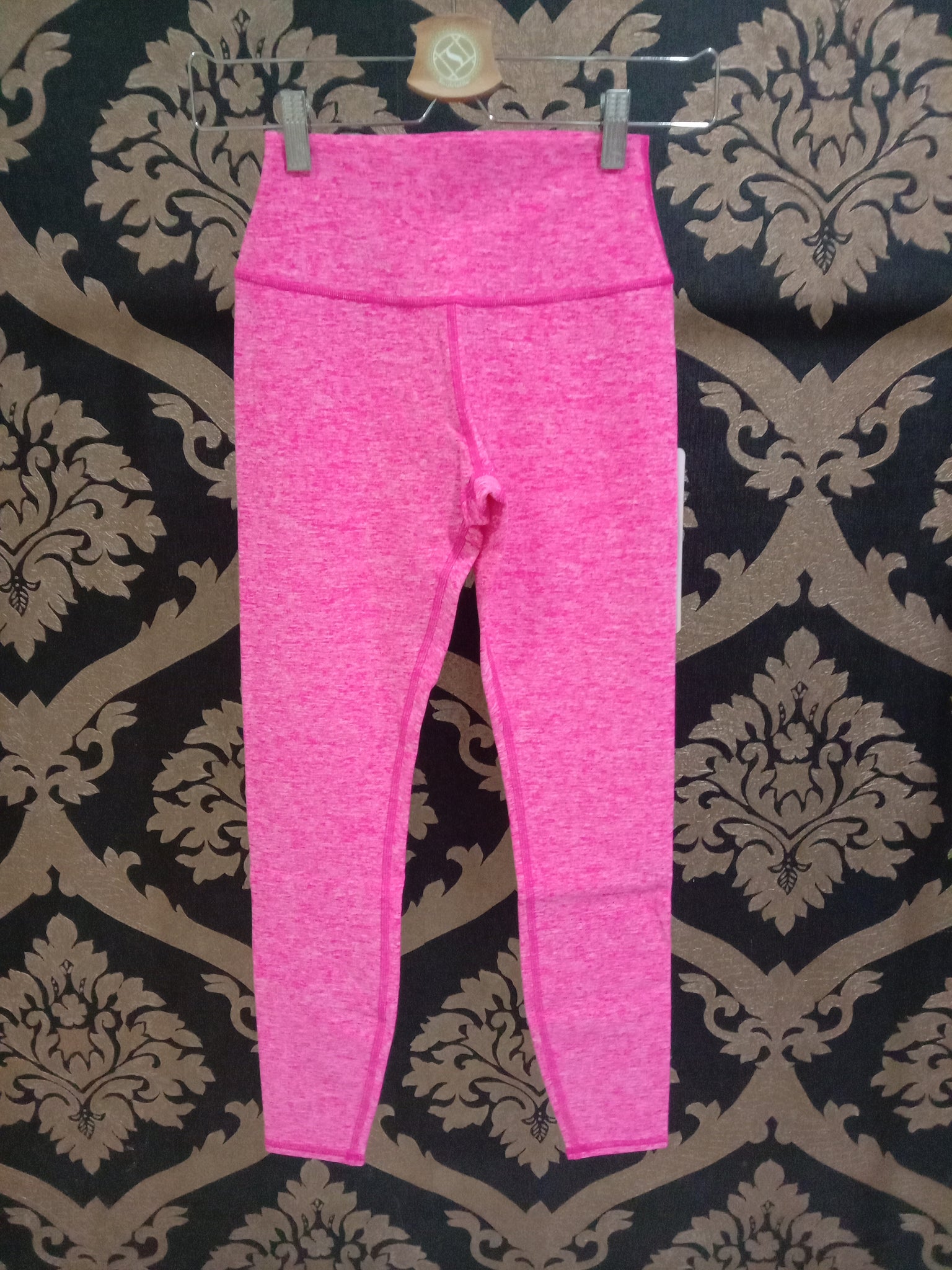 ALO Yoga 7/8 High Waist Checkpoint Leggings Mauve Pink Size XS Womens