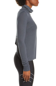 Alo Yoga SMALL Embrace Long Sleeve - Anthracite