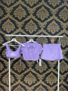 Alo Yoga SMALL Clubhouse Skort - Violet Skies