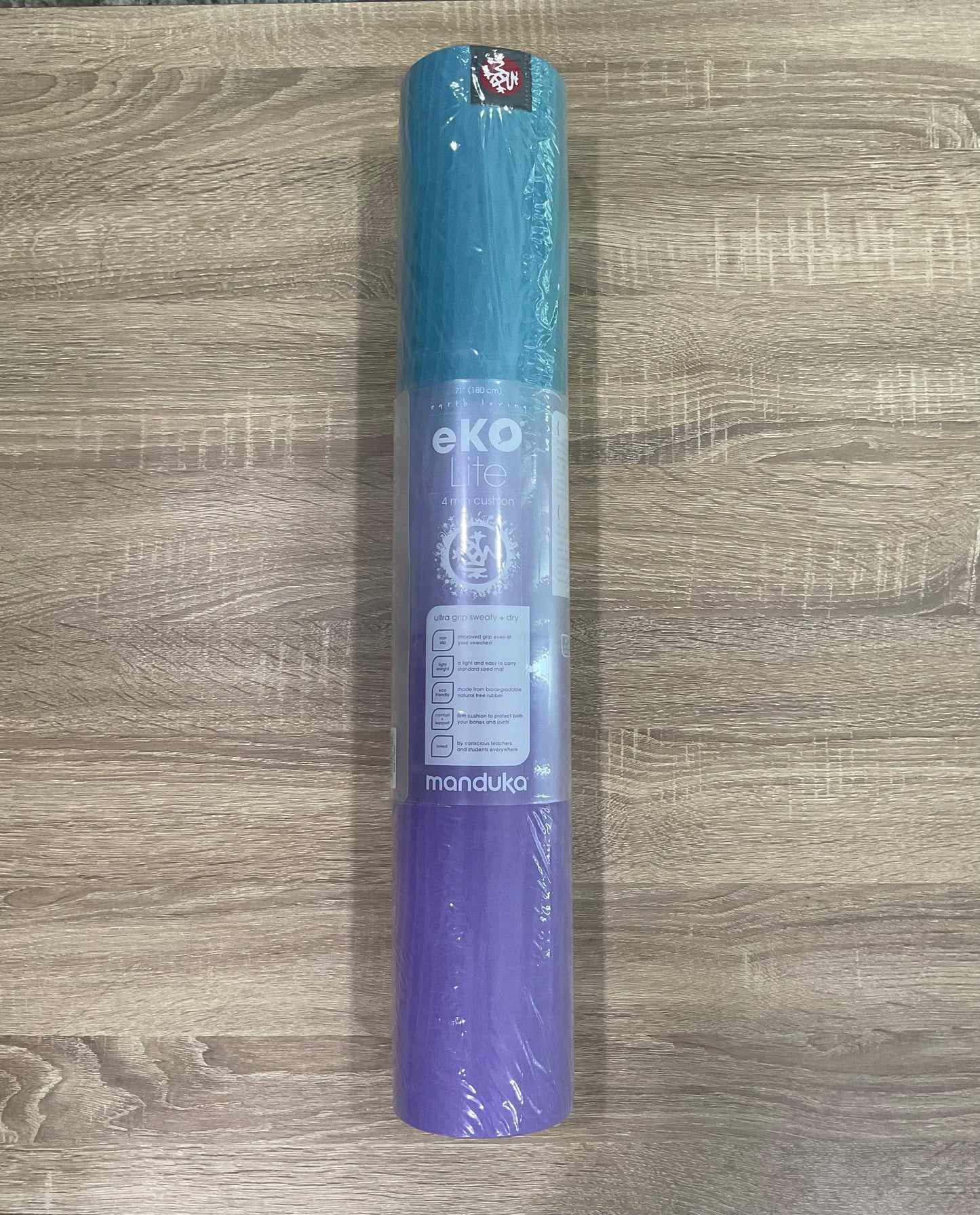Manduka Eko® Lite Yoga Mat 4mm - Aqua Stripe