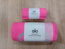 Load image into Gallery viewer, Alo Yoga Grounded Non-Slip Mat Towel - Hot Pink
