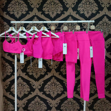 Load image into Gallery viewer, Alo Yoga MEDIUM Movement Bra - Neon Pink
