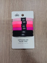 Load image into Gallery viewer, Alo Yoga Untangled Hair Tie 6-Pack - Pink Multicolor
