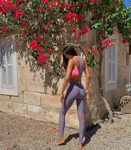 Alo Yoga XS High-Waist Embody Legging - Lavender Smoke