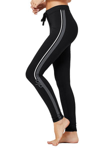 Alo Yoga XS High-Waist Graphic Trinity Legging - Black/Anthracite