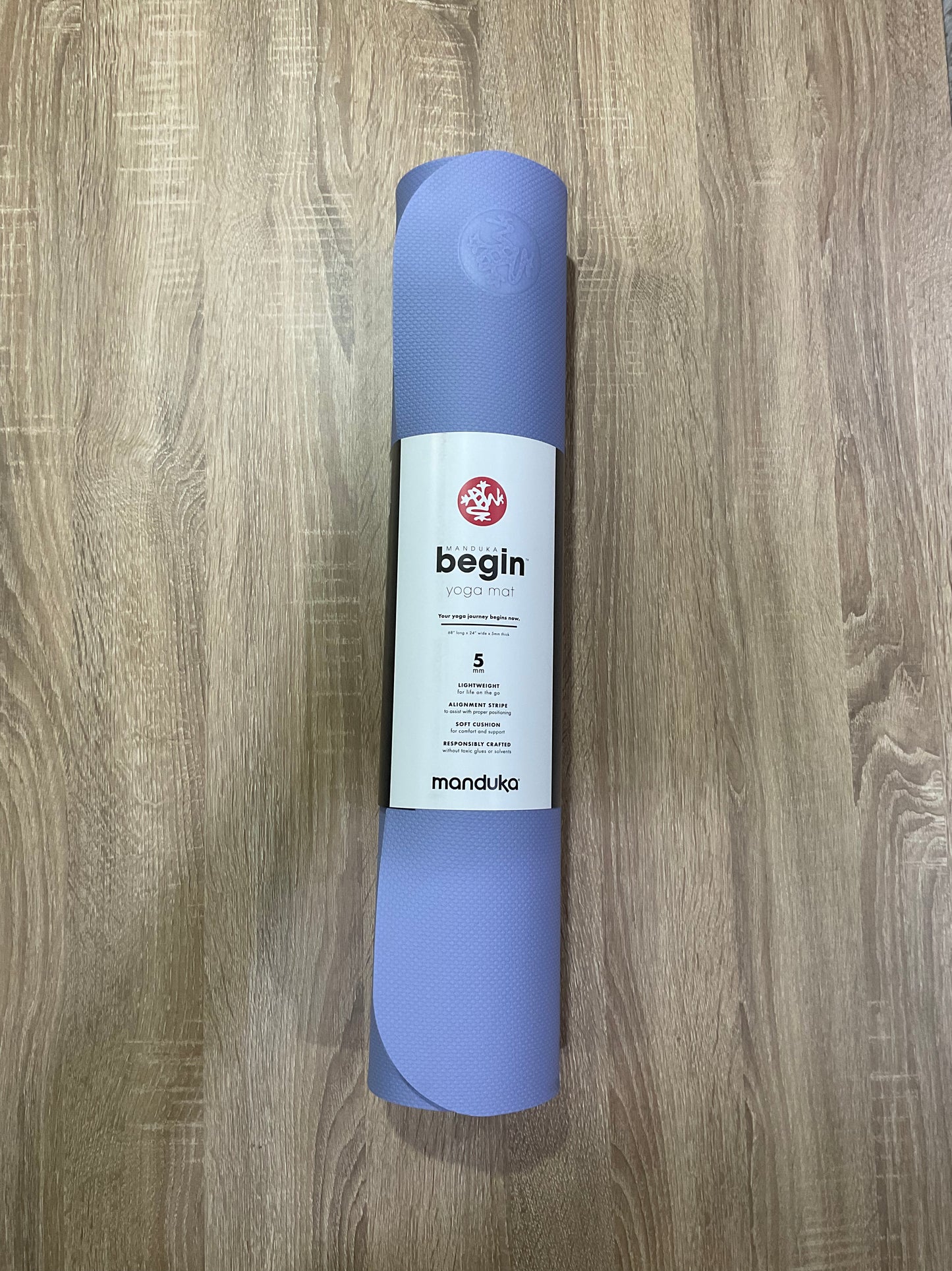 Manduka Begin Yoga Mat 5mm - Gambar Lavender