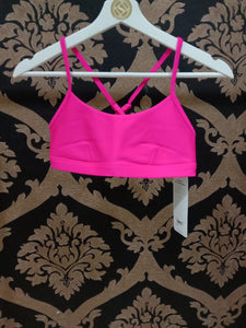 Alo Yoga SMALL Airlift Intrigue Bra - Neon Pink