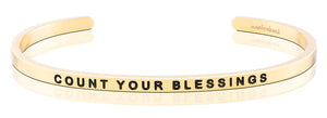 MantraBand Bracelet Yellow Gold - Count Your Blessings