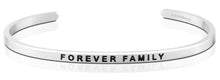 Load image into Gallery viewer, MantraBand Bracelet Silver - Forever Family
