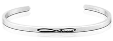 Load image into Gallery viewer, MantraBand Bracelet Silver - Infinite Love

