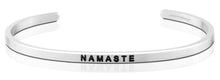 Load image into Gallery viewer, MantraBand Bracelet Silver - Namaste
