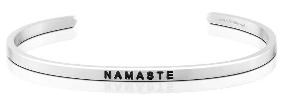 MantraBand Bracelet Silver - Namaste